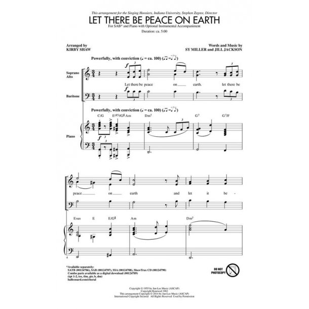 Let There Be Peace on Earth