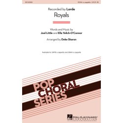 Lorde/Little Joel Royals (Arr Sharon Deke) Ssaa A Cappella Choral