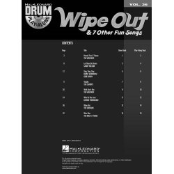 Drum Play Along Volume 36 Wipe Out & 7 Other Fun Songs Drums Bk/Cd