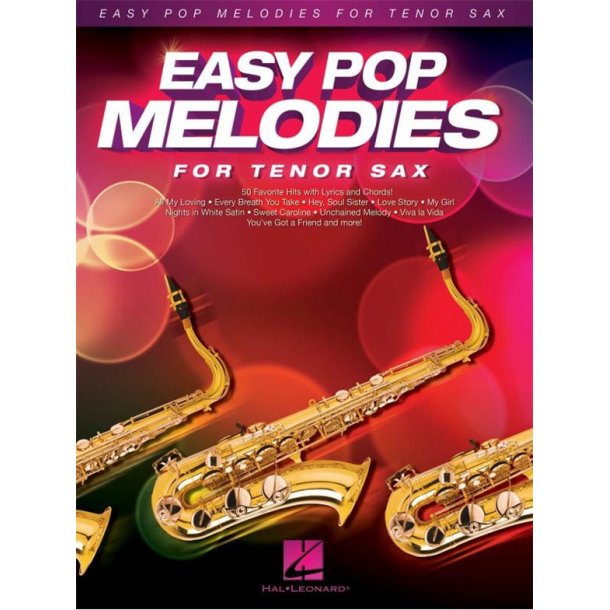 Easy Pop Melodies For Tenor Saxophone 