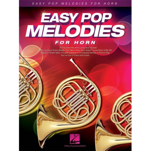 Easy Pop Melodies For Horn (Book/CD)