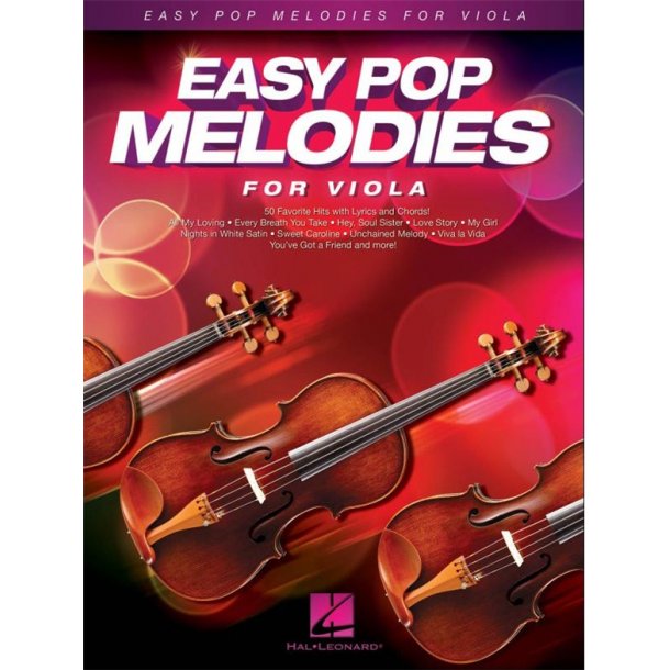 Easy Pop Melodies For Viola (Book/CD)