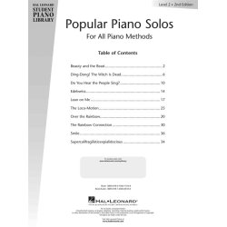 Hal Leonard Student Piano Library: Popular Piano Solos 2nd Edition &ndash; Level 2 (Book/CD)