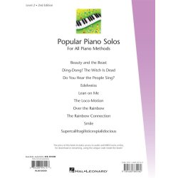 Hal Leonard Student Piano Library: Popular Piano Solos 2nd Edition &ndash; Level 2 (Book/CD)