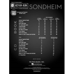Jazz Play-Along Volume 183: Sondheim - 10 Favorite Songs (Book/CD)