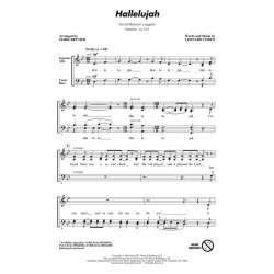 Cohen Leonard Hallelujah (Arr Brymer Mark) Satb Div A Cappella Choral
