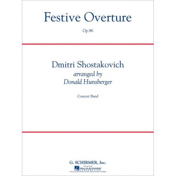 Festive Overture op. 96