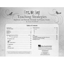 Brumfield First We Sing Teaching Strategies Primary Grades Resource Pk