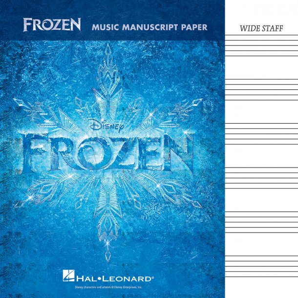 Frozen: Music Manuscript Paper - Wide Staff (32 Pages)