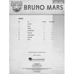 Bruno Mars Guitar Play - Along Volume 180