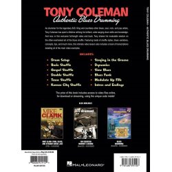 Coleman Tony Authentic Blues Drumming Drums Bk/Video Online