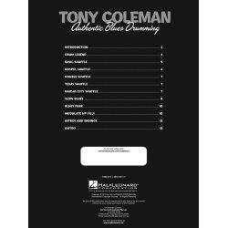 Coleman Tony Authentic Blues Drumming Drums Bk/Video Online