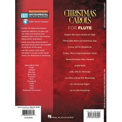 Flute Easy Instrumental Play-Along: Christmas Carols (Book/Online Audio)