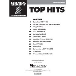 Essential Elements Guitar Ens - Top Hits : 14 Hit Songs Arranged for Three or More Guitarists