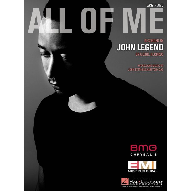 Legend John All Of Me Easy Piano Sheet