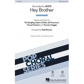 Avicii Hey Brother (Arr Brymer Mark) Satb Choral