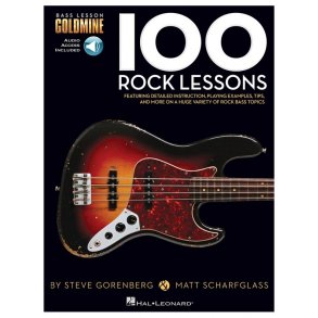 Bass Lesson Goldmine: 100 Rock Lessons (Book/Online Audio)