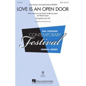 Love Is An Open Door From Frozen (Arr Huff Mac) Showtrax Cd