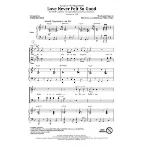 Michael Jackson: Love Never Felt So Good (Arr. Brymer) (ShowTrax CD)