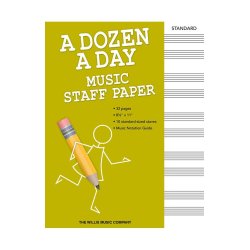 A Dozen A Day: Music Staff Paper