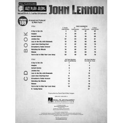 Jazz Play-Along Volume 189: John Lennon (Book/CD)