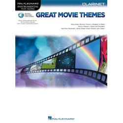 Instrumental Play-Along: Great Movie Themes - Clarinet (Book/Online Audio)