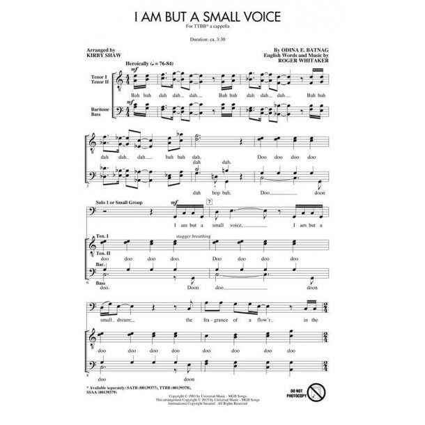 I Am But a Small Voice