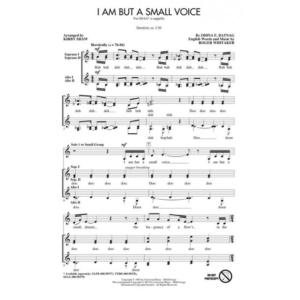 I Am But a Small Voice
