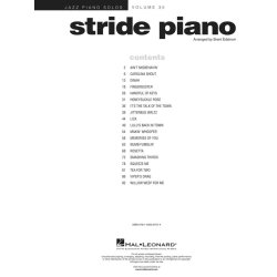 Jazz Piano Solos Volume 25: Stride Piano