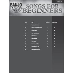Banjo Play-Along Volume 6: Songs For Beginners (Book/CD)