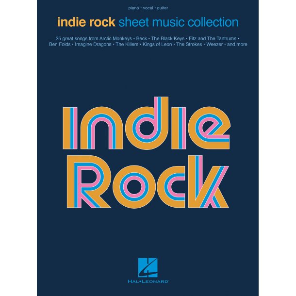 Indie Rock Sheet Music Collection Pvg Songbook Bk