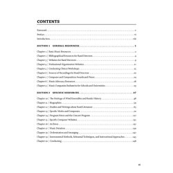 Sourcebook for Wind Band and Instrumental Music