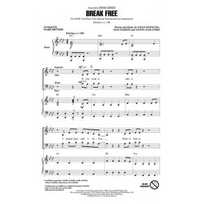 Ariana Grande: Break Free (Arr. Brymer) (ShowTrax CD)