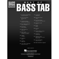 Best Of Bass Tab - Bass Recorded Versions
