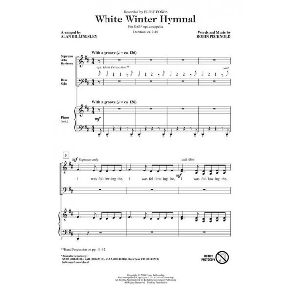White Winter Hymnal