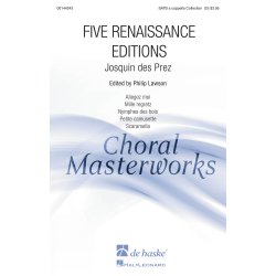 Josquin Des Prez: Five Renaissance Editions (Arr. Lawson) (SATTBB)