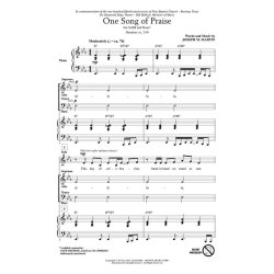Joseph M. Martin: One Song Of Praise (SATB)