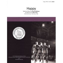 Williams Pharrell Happy (Arr Scott Adam) Ttbb A Cappella Choral