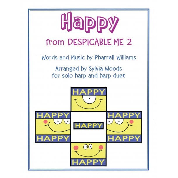 Williams Pharrell Happy From Despicable Me 2 (Woods) Harp/Harp Duet Bk