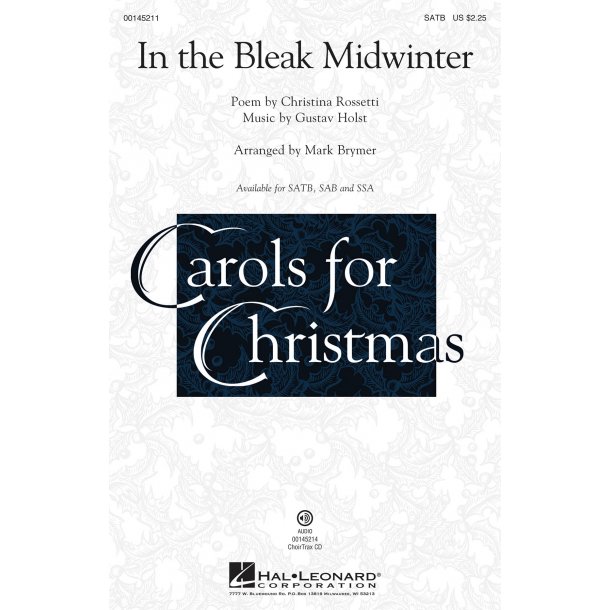Christina Rosetti: In The Bleak Midwinter (Arr. Brymer) (SATB)