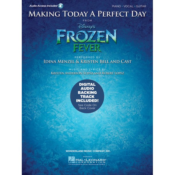 Making Today A Perfect Day (From Frozen Fever) - Piano/Vocal