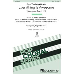 Everything Is Awesome From The Lego Movie (Emerson Roger) Sab Choral