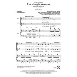 Everything Is Awesome From The Lego Movie (Emerson Roger) 2 Part Chor