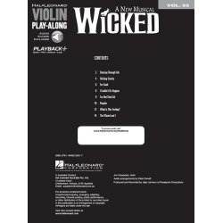 Violin Play-Along Volume 55: Wicked (Book/Online Audio)