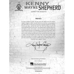 Shepherd Kenny Wayne Ledbetter Heights 20th Anniversary Ed Gtr Tab Bk