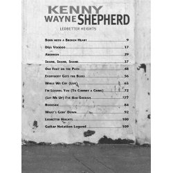 Shepherd Kenny Wayne Ledbetter Heights 20th Anniversary Ed Gtr Tab Bk