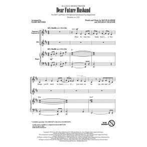 Meghan Trainor: Dear Future Husband arr, Mark Brymer (ShowTrax CD)