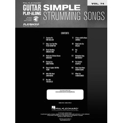 Guitar Play-Along Volume 74: Simple Strumming Songs (Book/Online Audio)