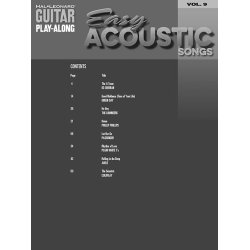 Guitar Play-Along Volume 9: Easy Acoustic Songs (Book/Online Audio)