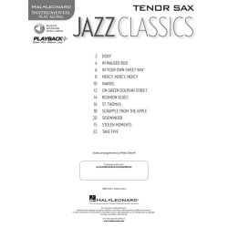 Instrumental Play-Along: Jazz Classics (Tenor Saxophone)